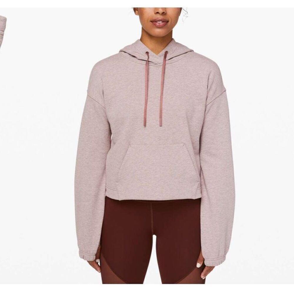 Lululemon Stronger as One Cropped Hoodie lululemon X Barrys Heathered Red Dust